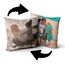 Personalisiertes Fleece-Kissen Mit Eigenem Foto & Text | Individuelles Fotokissen Mit Füllung | Doppelseitig Bedrucktes Kissen Selbst Gestalten | Fotogeschenk