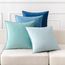 MIULEE 4er Set Samt Kissenbezug 45x45 cm Blau Serie Dekorative Kissenhülle Sofakissen Dekokissen Umwickelte Kante Kissenbezüge Zierkissenbezug für Sofa Wohnzimmer Schlafzimmer