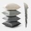 MIULEE 4er Set Samt Kissenbezug 40x40 cm Grau Serie Dekorative Kissenhülle Sofakissen Dekokissen Umwickelte Kante Kissenbezüge Zierkissenbezug für Sofa Wohnzimmer Schlafzimmer