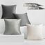 MIULEE 4er Set Samt Kissenbezug 40x40 cm Grau Serie Dekorative Kissenhülle Sofakissen Dekokissen Umwickelte Kante Kissenbezüge Zierkissenbezug für Sofa Wohnzimmer Schlafzimmer