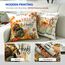 Cirzone Herbst Kissenbezug 45 x 45 cm 4er Set Hallo Kürbis Dekorative Kissen, Dekoration für Home Garten Sofa Schlafzimmer