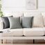 MIULEE 4er Set Samt Kissenbezug 40x40 cm Grau Serie Dekorative Kissenhülle Sofakissen Dekokissen Umwickelte Kante Kissenbezüge Zierkissenbezug für Sofa Wohnzimmer Schlafzimmer