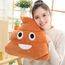 RIHUD Poop Plush Pillow Round Triangle Emotion Cushion Cute Decorative Stuffed Toy Brown Gifts for Kids and Friends (Poop) (braun)