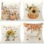Cirzone Herbst Kissenbezug 45 x 45 cm 4er Set Sonnenblume Kürbis Dekorative Kissen Herbst Dekoration für Home Garten Sofa Schlafzimmer