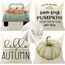 Cirzone Herbst Kissenbezug 45 x 45 cm 4er Set LKW Kürbis Hello Autumn Kurzer Plüsch Dekorative Kissen Herbst Dekoration für Home Sofa Schlafzimmer