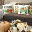 Cirzone Herbst Kissenbezug 45 x 45 cm 4er Set LKW Kürbis Plüsch Dekorative Kissen Herbst Dekoration für Home Garten Sofa Schlafzimmer