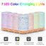 Dreamhigh® Aroma Diffuser Keramik 100ML, Weißer Ultraschall Aroma Diffuser Für ätherische Öle mit 7-farbigem LED-Licht, Luftbefeuchter Elektrisch Duftlampe, Timer, Abschaltautomatik