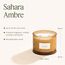 LA JOLIE MUSE Sahara-Ambra-Kerze, Aroma-Kerzen für zuhause, große 2-Docht-Soja-Kerze, Duftkerze Geschenk, sauber brennende Kerzen, ca. 340 g (12oz)