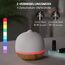 JESMAY Aroma Diffuser Keramik 500ml Premium Ultraschall Luftbefeuchter Diffusor für Ätherische Öle Timer-Einstellung & 10-Farben-LED BPA-Frei Diffuser Weiß für Schlafzimmer Wohnzimmer Büro Yoga