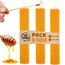 DECEVI Bienenwachskerzen Honigwabe – 8 Stück – 100% Natürliches spanisches Bienenwachs – Handgefertigt & Ohne Paraffin – Nachhaltige Kerzen für Zuhause (3 Stück, 20 cm x 3,5 cm)