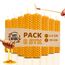 DECEVI Bienenwachskerzen Honigwabe – 8 Stück – 100% Natürliches spanisches Bienenwachs – Handgefertigt & Ohne Paraffin – Nachhaltige Kerzen für Zuhause (8 Stück, 10 cm x 2,2 cm)