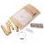 BESOULS Premium Räucherset Hausreinigung: 1 Weißer Salbei zum Räuchern 4-6 Palo Santo Räucherholz aus Peru 1 Selenit Geschenkarmband spirituelle Geschenke weißer Salbei räuchern White sage