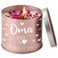 PRSTENLY Oma Geschenk, 9OZ Stumpenkerzen Mit Spruch - OMA, SCHÖN DASS ES DICH GIBT, Geschenke Für Oma zum Geburtstag Muttertag Ostern, Oma Muttertagsgeschenke Geburtstagsgeschenk Von Enkel