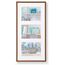 walther design Bilderrahmen bronze 3x 13x18 cm Galerie mit Passepartout, New Lifestyle Kunststoffrahmen KV338J