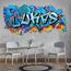 tjapalo® vz79 Graffiti Wandtattoo Graffiti Name Wandtattoo Kinderzimmer Name Bilder personalisiert Jugendzimmer Deko personalisiert Wanddeko Kinderzimmer A vz79