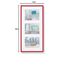 walther design Bilderrahmen rot 3x 13x18 cm Galerie mit Passepartout, New Lifestyle Kunststoffrahmen KV338R