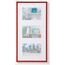 walther design Bilderrahmen rot 3x 10x15 cm Galerie mit Passepartout, New Lifestyle Kunststoffrahmen KV315R