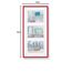 walther design Bilderrahmen rot 3x 10x15 cm Galerie mit Passepartout, New Lifestyle Kunststoffrahmen KV315R