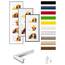 walther design Bilderrahmen stahl 3X 15x20 cm Galerie mit Passepartout, New Lifestyle Kunststoffrahmen KV320D
