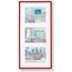 walther design Bilderrahmen rot 3X 15x20 cm Galerie mit Passepartout, New Lifestyle Kunststoffrahmen KV320R