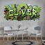 tjapalo® vz84 Graffiti Wandtattoo Graffiti Name Wandtattoo Kinderzimmer Name Bilder personalisiert Jugendzimmer Deko personalisiert Wanddeko Kinderzimmer F vz84