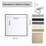 Bilderrahmen Kunststoff Lifestyle Foto Rahmen Collage Wanddeko Poster Photo Style: Farbe: Stahl | Format: 50x50