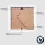 VUVUZULA Bilderrahmen 15x15cm Weiß Quadratisch Holz Fotorahmen Holzrahmen MDF Rahmen mit Passepartout 10x10cm 3er Set
