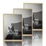 VUVUZULA Bilderrahmen 50x70cm Holz Fotorahmen Holzrahmen MDF Rahmen 50x70cm Eiche Natur 3er Set