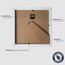 VUVUZULA Bilderrahmen 20x20cm Weiß Quadratisch Holz Fotorahmen Holzrahmen MDF Rahmen mit Passepartout 15x15cm 3er Set