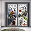 Moxled Halloween Deko Horror, Kürbis Spinnennetz Fledermaus Fensterbilder, 11 Blätte Halloween Fensteraufkleber, 98Pcs Skelett Geister Spukhaus Wandaufkleber für Kinderzimmer Halloween Party