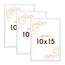 Wackadoo Bilderrahmen 10x15 Weiß 3er Set Fotowand Fotorahmen aus leichtem Kunststoff mit Glas Picture frame Poster