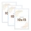 Wackadoo Bilderrahmen 10x15 Weiß 3er Set Fotowand Fotorahmen aus leichtem Kunststoff mit Glas Picture frame Poster