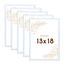 Wackadoo Bilderrahmen 13x18 Weiß 5er Set Fotowand Fotorahmen aus leichtem Kunststoff mit Glas Picture frame Poster