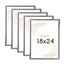 Wackadoo Bilderrahmen 18x24 Silber 5er Set Fotowand Fotorahmen aus leichtem Kunststoff mit Glas Picture frame Poster