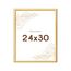 Wackadoo Bilderrahmen 24x30 Gold Fotowand Fotorahmen aus leichtem Kunststoff mit Glas Picture frame Poster