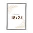 Wackadoo Bilderrahmen 18x24 Silber Fotowand Fotorahmen aus leichtem Kunststoff mit Glas Picture frame Poster