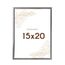 Wackadoo Bilderrahmen 15x20 Silber Fotowand Fotorahmen aus leichtem Kunststoff mit Glas Picture frame Poster