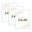 Wackadoo Bilderrahmen 24x30 Weiß 3er Bilderrahmen Set Fotowand Fotorahmen aus leichtem Kunststoff mit Glas Picture frame Poster