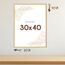 Wackadoo Bilderrahmen 30x40 Gold 3er Set Fotowand Fotorahmen aus leichtem Kunststoff mit Glas Picture frame Poster