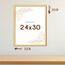 Wackadoo Bilderrahmen 24x30 Gold 3er Bilderrahmen Set Fotowand Fotorahmen aus leichtem Kunststoff mit Glas Picture frame Poster