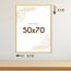 Wackadoo Bilderrahmen 50x70 Gold 2er Set Fotowand Fotorahmen aus leichtem Kunststoff mit Glas Picture frame Poster