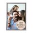 Wackadoo personalisierte Geschenke mit Bilderrahmen 24x30 Silber Fotodruck Bild Geschenk für Frauen und Männer Poster mit Wunschmotiv eigenes Foto
