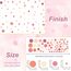 TOARTI Lichte Kreise Set Wandsticker Rosa Rot Punkte Kinderzimmer Wandtattoo Mädchen Jungen Babyzimmer Deko Dots Wandsticker Kinderzimmer