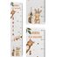 Kidsmood - Personalisierte Messlatte Kinder aus Aluverbund – Hochwertige Messleiste & Wand-Deko für Kinderzimmer mit zauberhaftem Boho Tiere – Tolles Taufgeschenk für Mädchen & Jungen - (65-140cm)