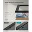 SONGMICS Bilderrahmen 10er Set, für 2 Fotos in 20 x 25 cm, 4 Fotos in 13 x 18 cm, 4 Fotos in 10 x 15 cm, Kunststoffscheibe, MDF, tintenschwarz RPF310H