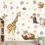 TOARTI Tiere Wandaufkleber Cartoon Tiere Wandsticker Bär Giraffe Koala Kaninchen Wanddeko für Mädchen Babyzimmer Wandbild Kinderzimmer Schlafzimmer Wohnzimmer