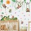 TOARTI Wandtattoo Dschungel Tiere Reben Wandaufkleber Affen Krokodil Safari Tiere Wandsticker Kinderzimmer Babyzimmer Schlafzimmer Wanddeko