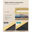 SONGMICS Bilderrahmen 10er Set, für 2 Fotos in 20 x 25 cm, 4 Fotos in 13 x 18 cm, 4 Fotos in 10 x 15 cm, Kunststoffscheibe, MDF, helles Gold RPF310A01