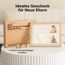 Baby Handabdruck und Fußabdruck Set - Gipsabdruck Baby Hand und Fuß für Neugeborene - Handabdruck Baby Bilderrahmen ​- Fußabdruck Baby Gipsabdruck Set - Baby Dusche Baby Abdruckset (Ash Wood)