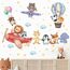 TOARTI Flugzeug Tier Wandtattoo Lichtfarbe Babyzimmer Wandsticker Mädchen Schlafzimmer Wanddeko Kinder Schlafzimmer Spielzimmer Wanddekoration DIY Löwe Elefant Tiere Wandaufkleber